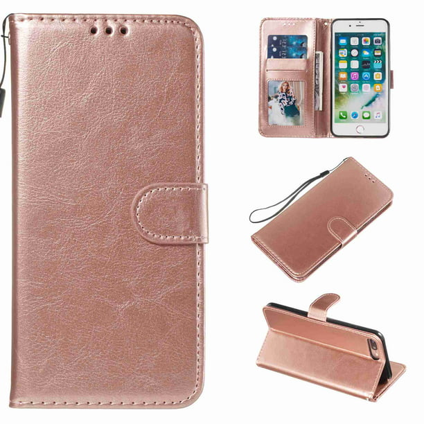 Cover for iPhone 7 Leather Mobile Phone Cover Kickstand Card Holders Extra-Protective Business with Free Waterproof-Bag Business iPhone 7 Flip Case 